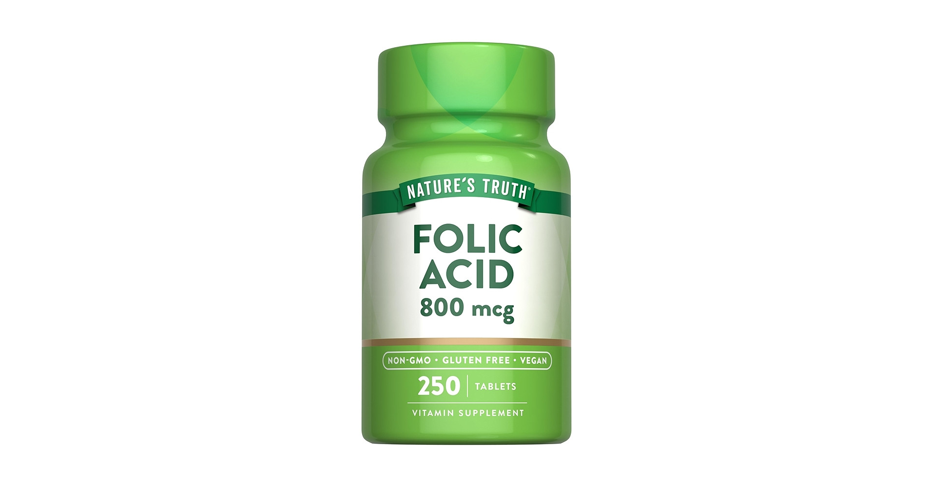 Nature’s Bounty Folic Acid 800 mcg – Heart & Antenatal Health Support 250 Tablets