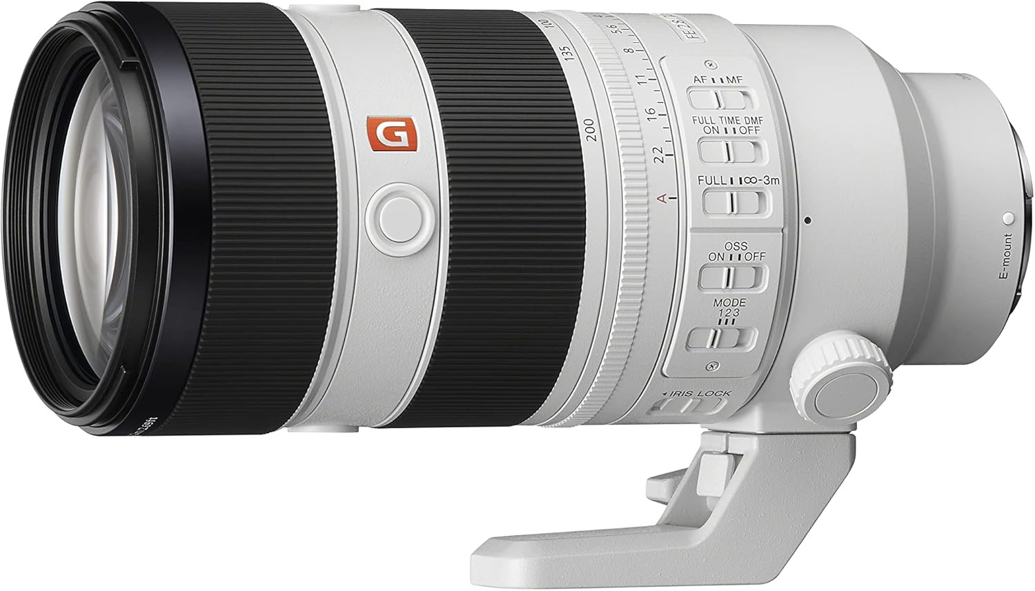 Sony FE 70-200 mm F2.8 GM, G Master Camera Lens, SEL70200GM, Off-White