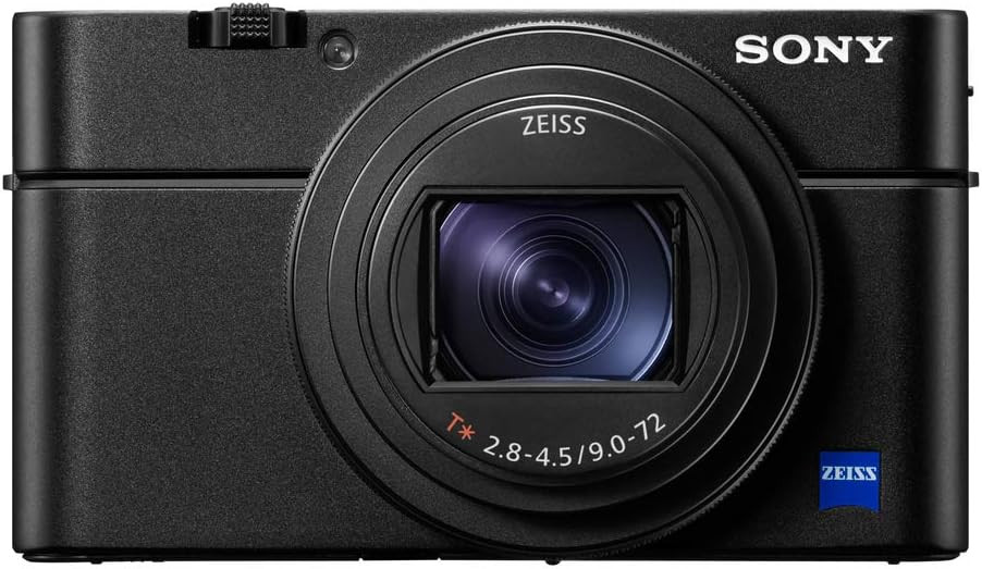 Sony RX100 VII | Advanced Premium Bridge Camera (1.0-Type Sensor, 24-200 mm F2.8-4.5 Zeiss Lens, Eye Tracking Autofocus for Human and Animal, 4K Movie Recording and Flip Screen)