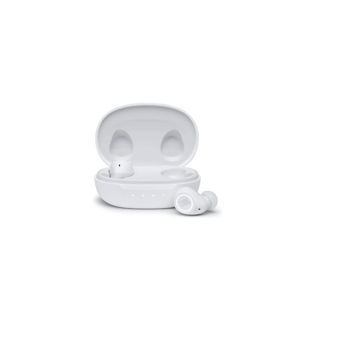 Free 2 True Wireless In-Ear Headphones - Deep Pure Bass - Dual Connect - 24H Battery - Ipx4 Splashproof white