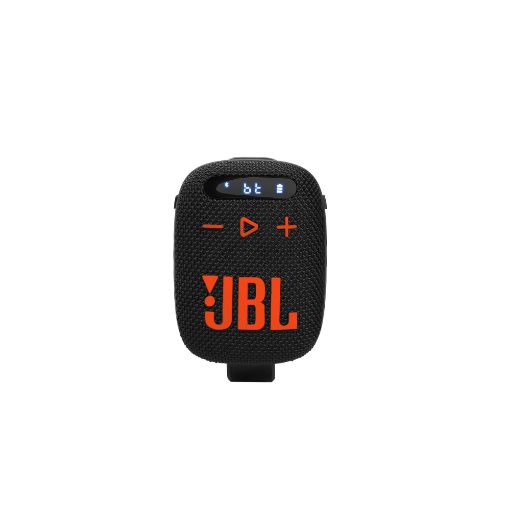 JBL Wind 3 FM Bluetooth Handlebar Speaker (Black/Orange)