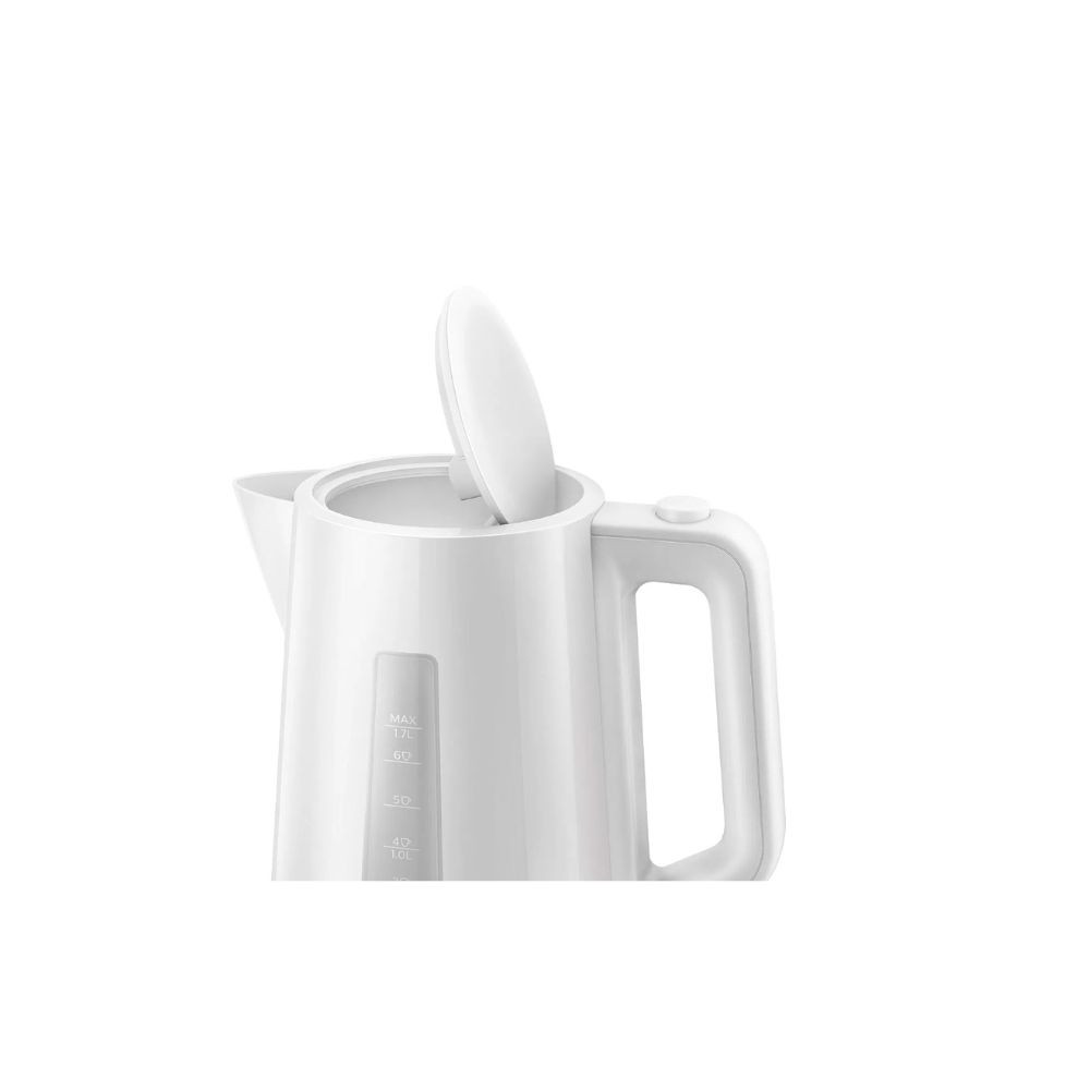 Philips Plastic Kettle 3000 Series - With Pilot Light, Spring Opening, 1.7 L 2200 W HD9318/01 White