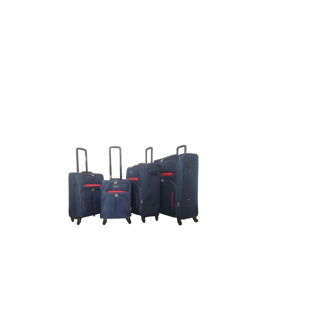STARLIFE FABRIC TROLLEY CASE, Best For Travelling 4PCS SET 20”24”28”32” , SL-T48 BLUE