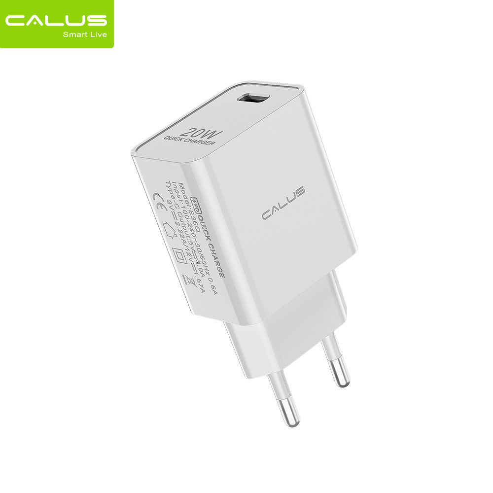CALUS U96Q Charger – Dual USB Wall Adapter with a Small and Sturdy Design That Charges Reliably.