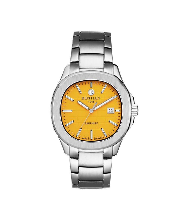 Bentley Men’s Watch BL1869-10MWYI Orange Dial Stainless Steel