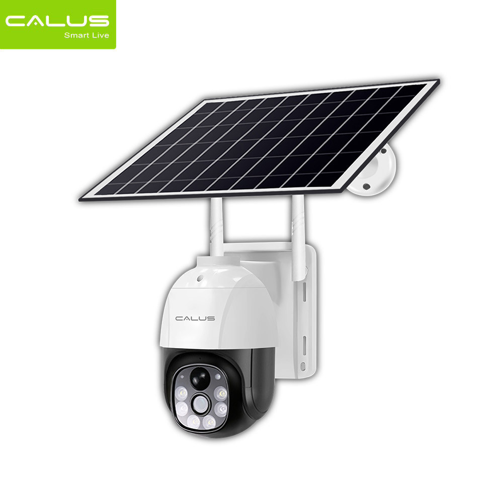 Calus VC9-4G Camera is a solar-powered outdoor security camera that uses 4G LTE technology. It's a smart CCTV system that can pan, tilt, and zoom 360 degrees. It also has night vision so it can see cl