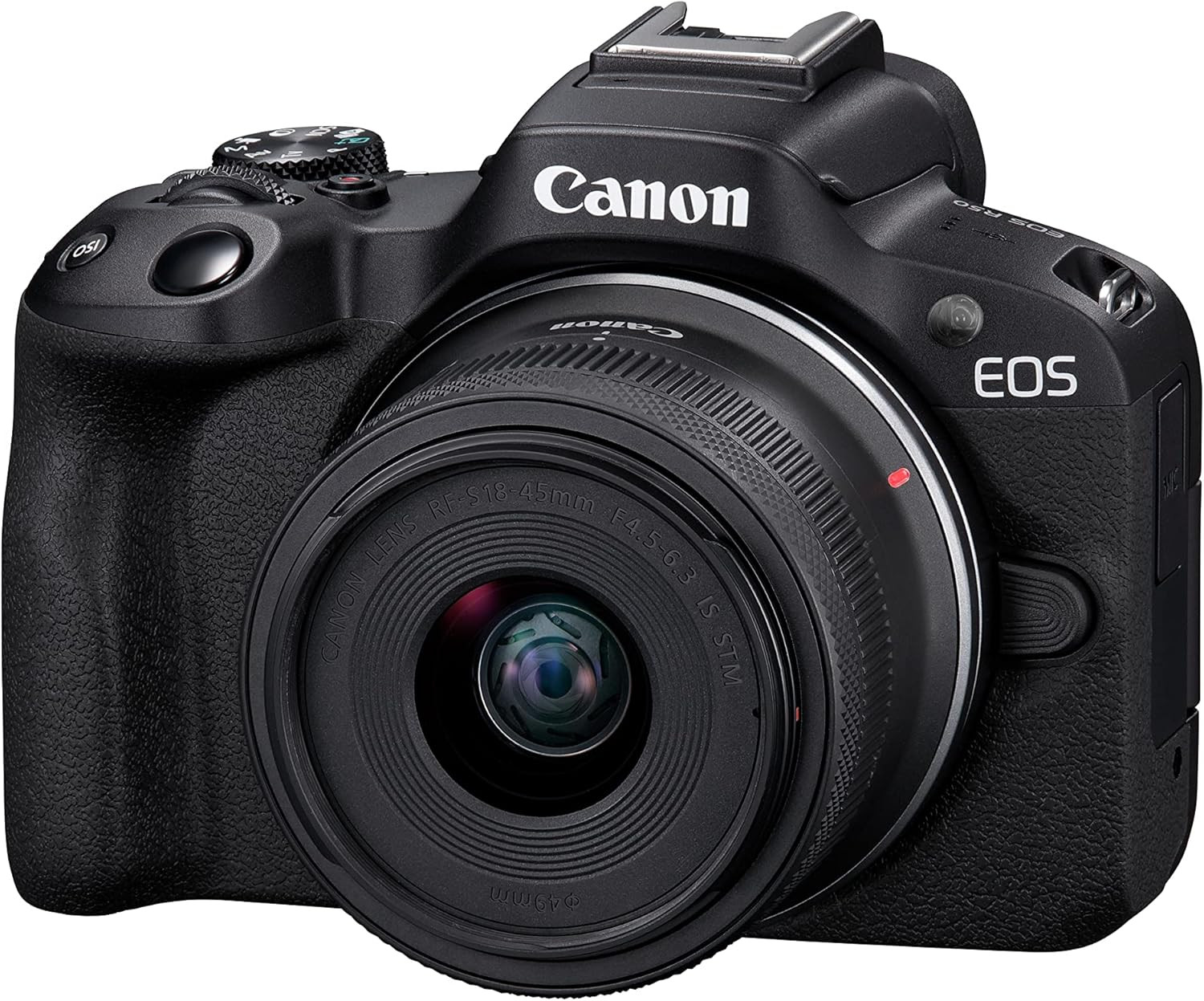 Canon EOS R50 RF-S18-45mm f/4.5-6.3 is STM Mirrorless Photo Camera (Black)- 4K Video Vlogging with 24.2 MP