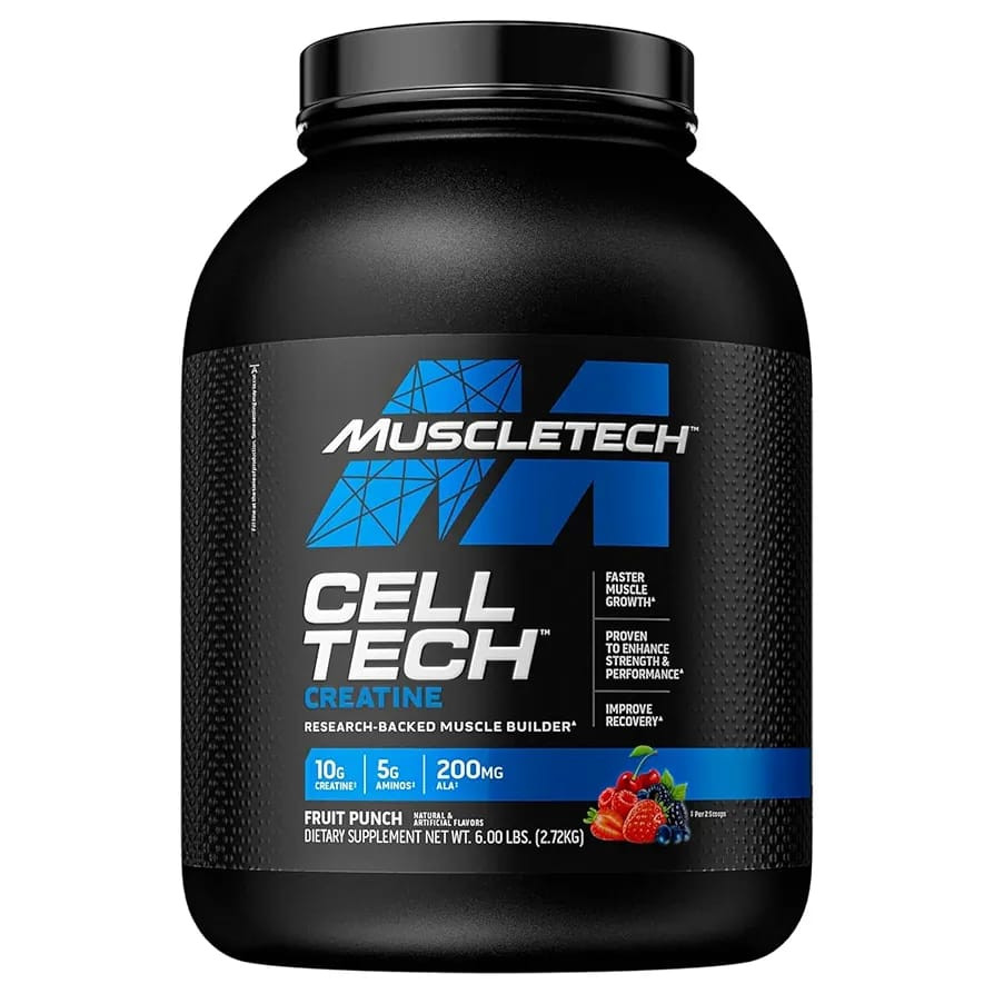 MuscleTech Cell-Tech 6 lbs Creatine Monohydrate Formula for Muscle Growth Strength & Recovery