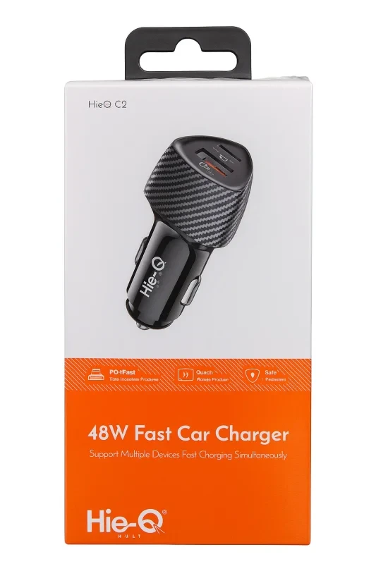 HIEQ C2 48W Fast Auto Bowl –Multi-Port, Safe Protection High- Speed Charging for All Your bias