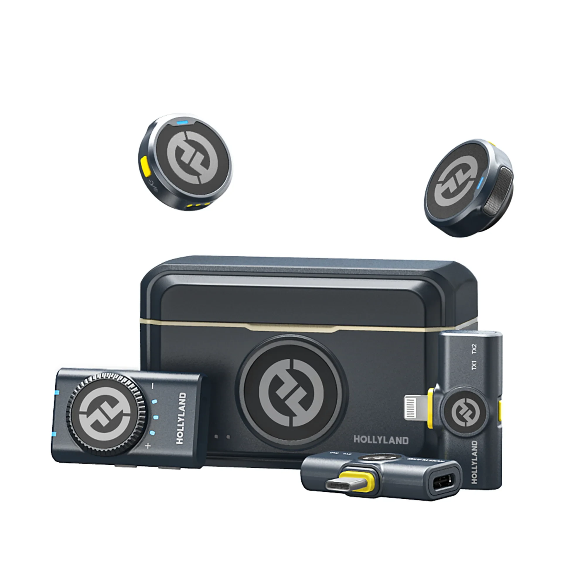 Hollyland Lark M2 Combo Wireless Lapel Lightning, Ios Black