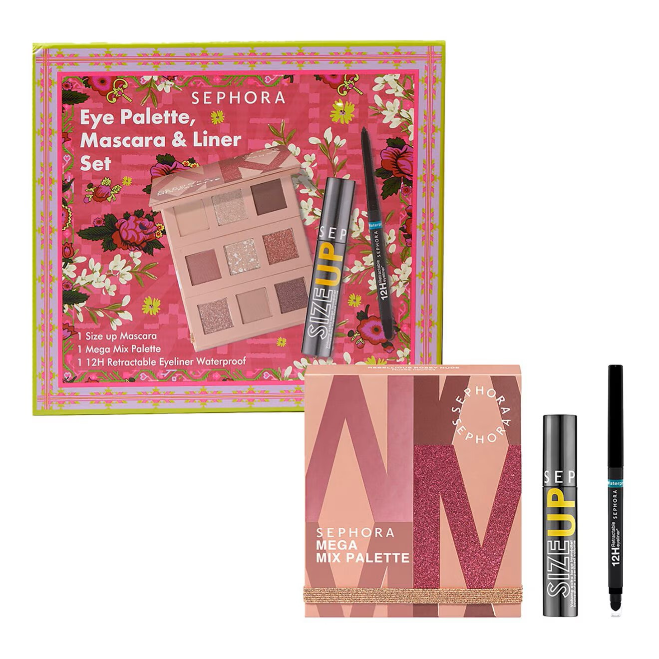 Sephora Eye Palette, Mascara & Liner Set