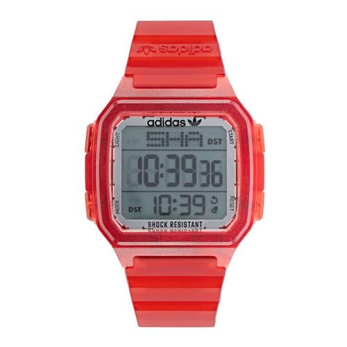 Adidas  Silicone Strap Street Digital One GMT Watch Adidas Digital Timepiece