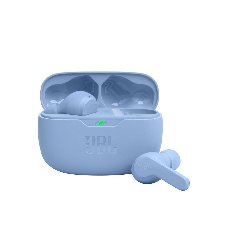 Wave Beam True Wireless Earbuds, Deep Bass, High-Quality Audio, Comfort Fit, 32H Battery, Smart Ambient, TalkThru, Hands-Free + VoiceAware, Water And Dust Resistant Blue