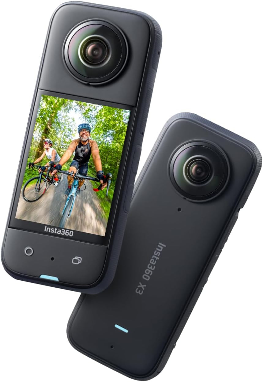 insta360 CINSAAQ/B X3 360 Degree Action Camera- Black