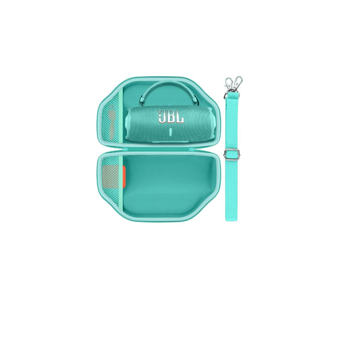 Baval Hard Portable Case Compatible with JBL Charge 6/Charge 5 Portable Waterproof Bluetooth Speaker(Teal Case)