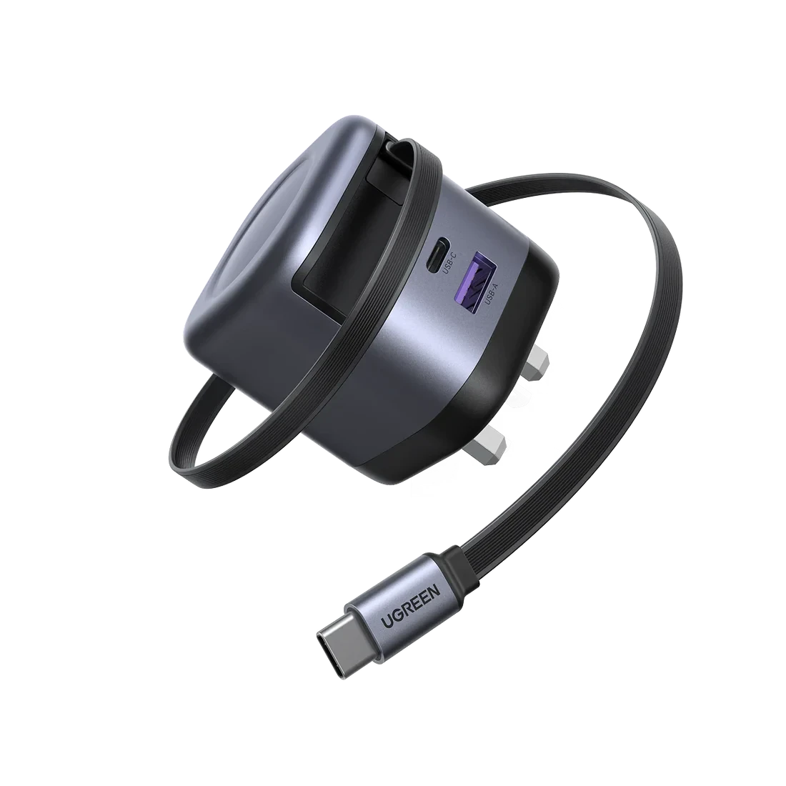 UGREEN Nexode Charger Retractable USB-C Cable 45W