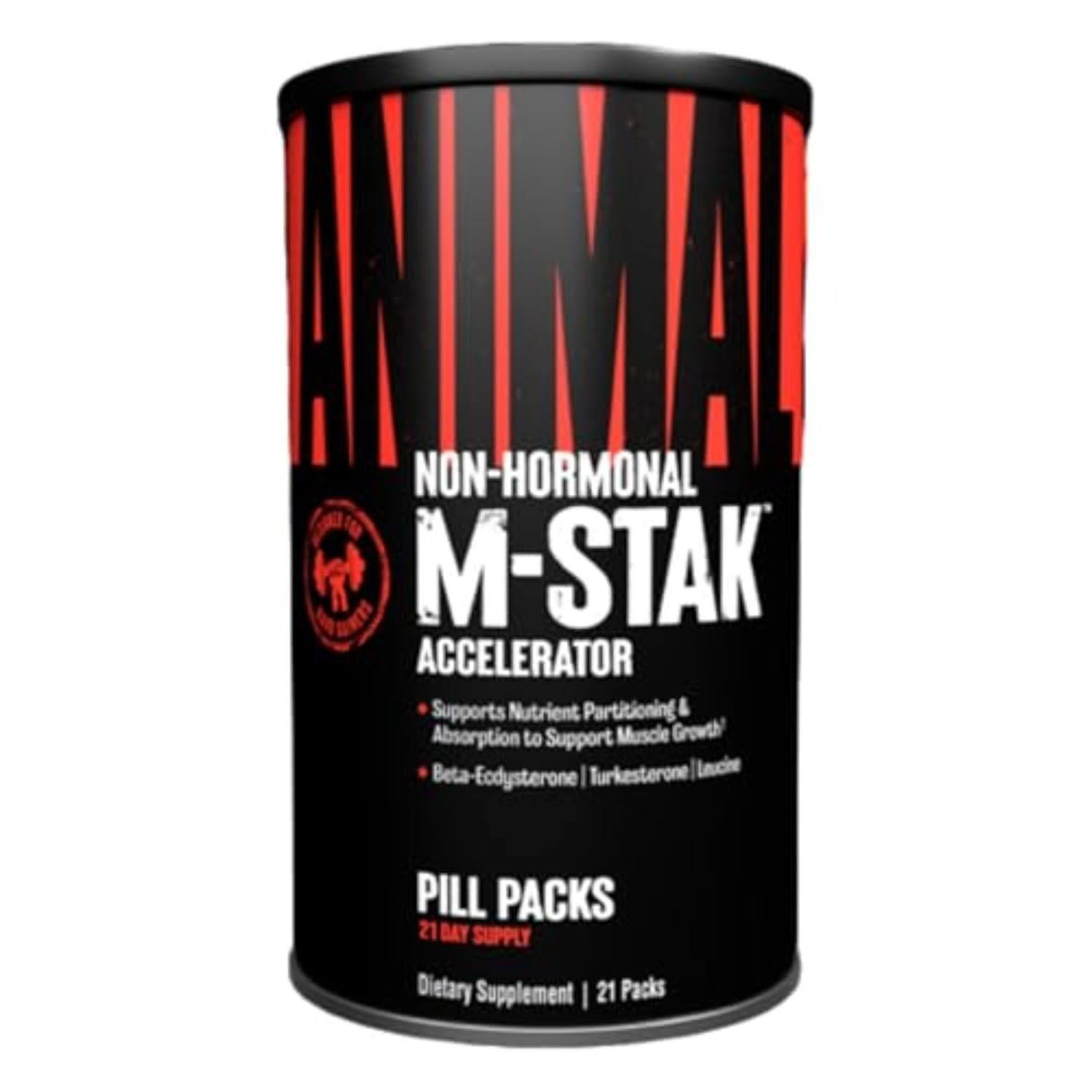 NutritionArena Universal Nutrition Animal M-Stak Non-Hormonal All Natural Anabolic Gainer Supplement, 21 Count