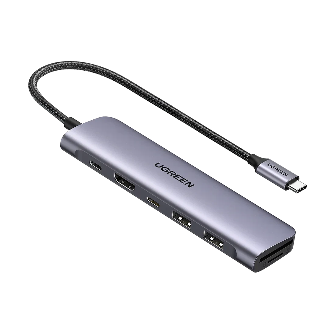 UGREEN Revodok USB-C Hub 7-in-1 (High-Speed SD/TF Card Reader )