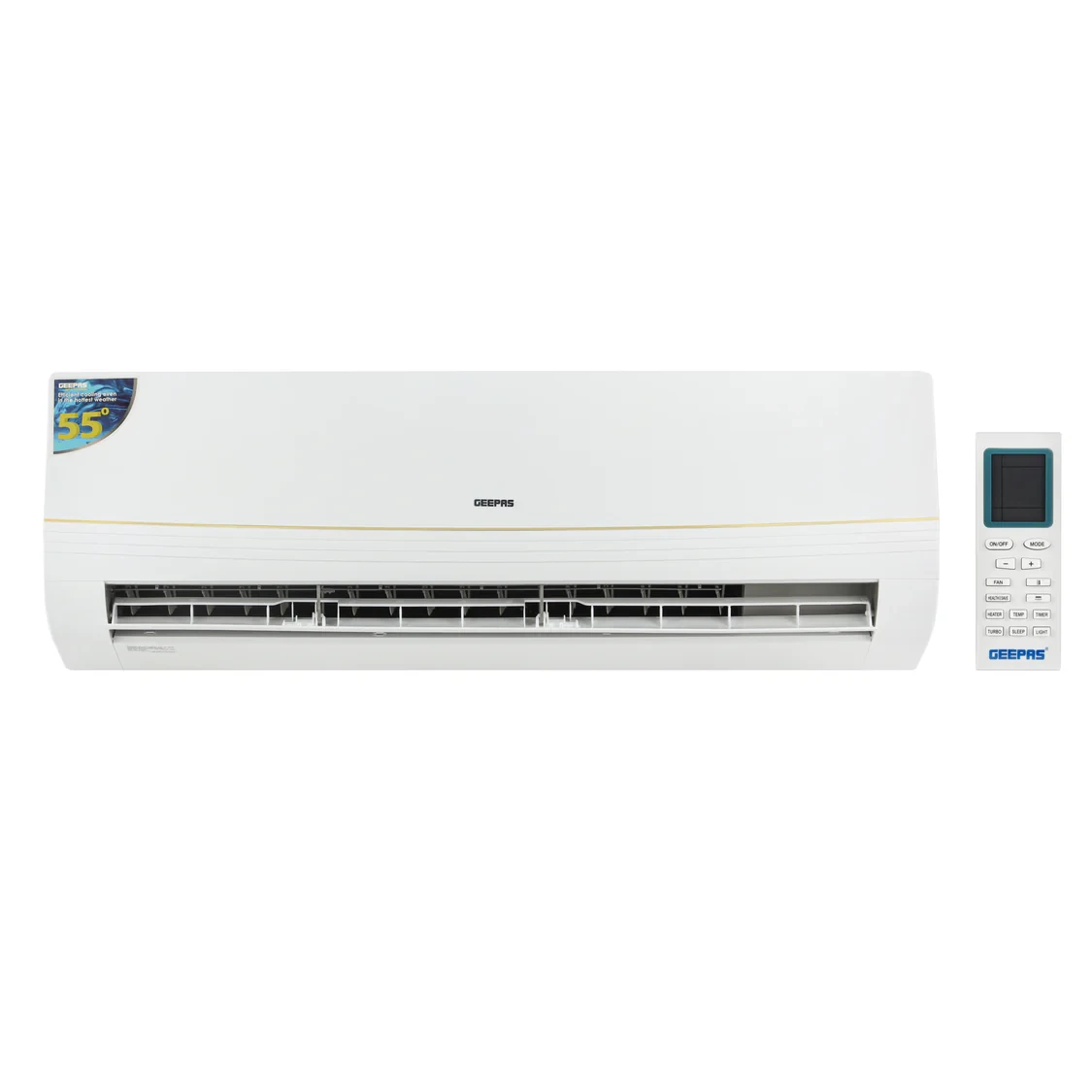 Geepas GACS24035SU Split Type Air Conditioner 24000 BTU important Cooling Capacity Turbo Cooling Function LED Display Quiet Air Supply System