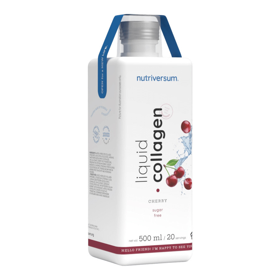 Nutriversum FLOW Collagen Liquid 10,000mg Sugar Free cherry - 500ml