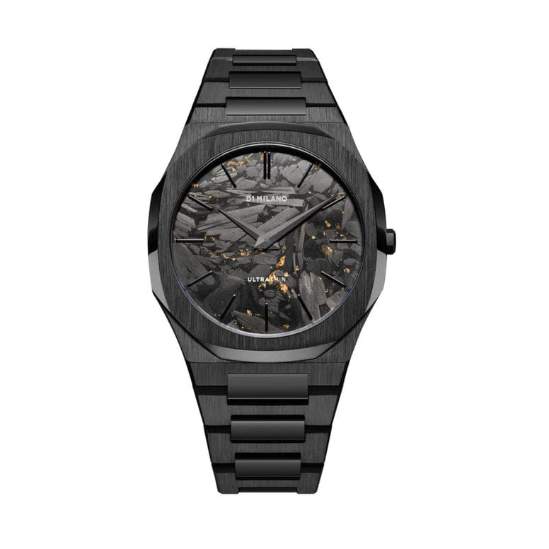 D1 Milano Ultra Thin Watch Black DLC, 40mm