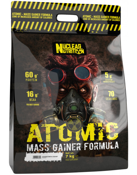 Nuclear Nutrition Atomic Mass Gainer Formula 7 kg High Calorie Muscle Builder