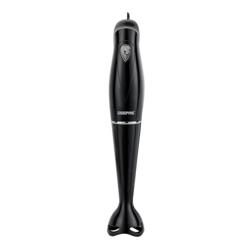 Geepas Hand Blender GHB5467 comes with an 180W copper motor, a stainless steel blade, and a strong ABS body. It uses a low noise DC motor and is compact, durable, and easy to use.