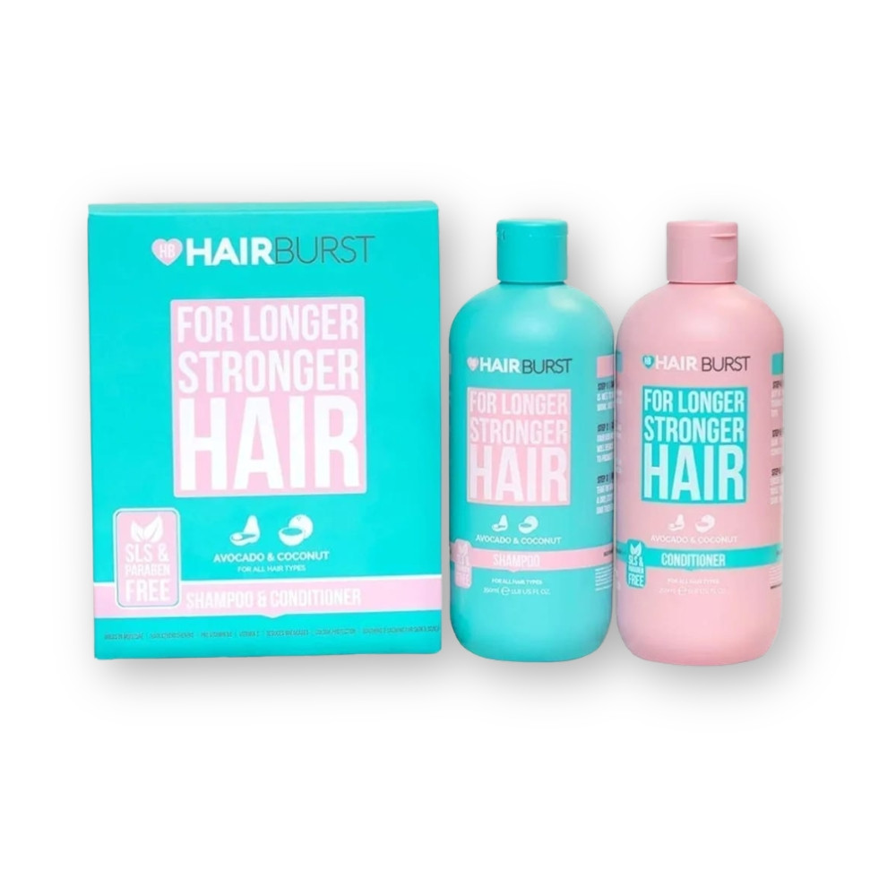 Hairburst Shampoo Conditioner for All Hair Types Strengthen Nourish Shine 350ml Duo