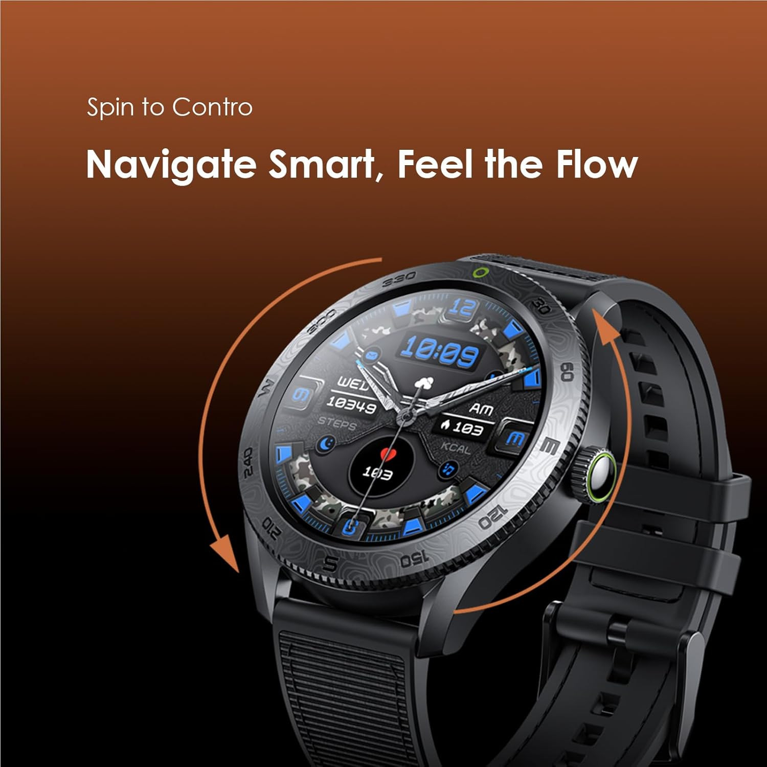 1.43" AMOLED Display & Rotating Bezel Control Watch Nova RN |OTW-832N