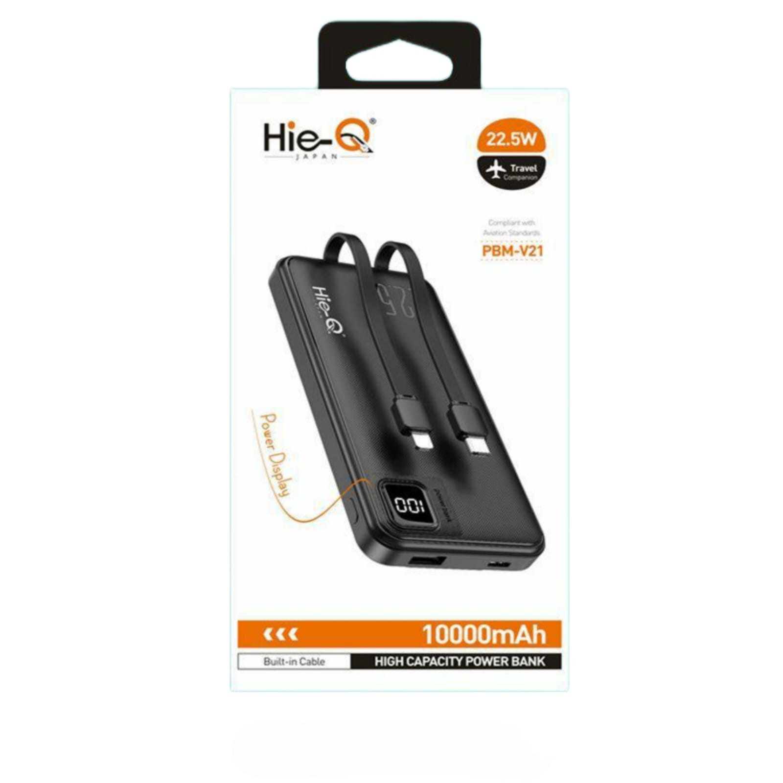 HIEQ PBM- V21 Power Bank 10000mAh Long- Lasting Battery 22.5 W Super Fast Charge Power Display High Capacity Power Bank