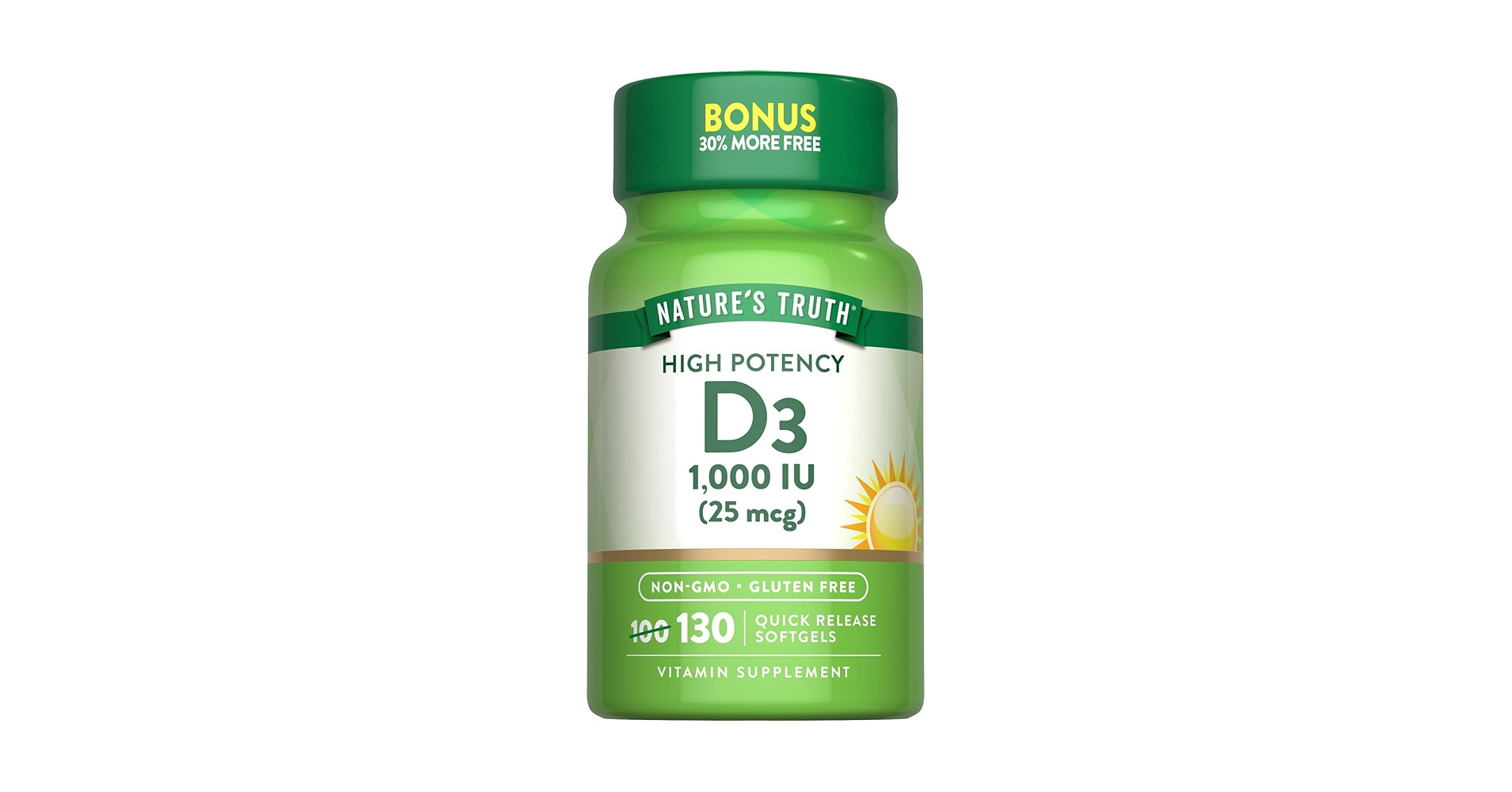 Nature's verity Vitamin D3 1000 IU( 25 mcg) – Bone, Teeth & Immune Health Support| 250 Capsules