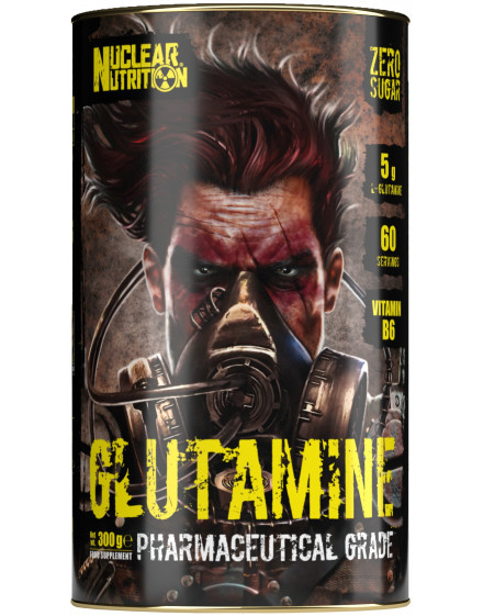 Nuclear Nutrition Glutamine 300 g Pharmaceutical Grade with Vitamin B6