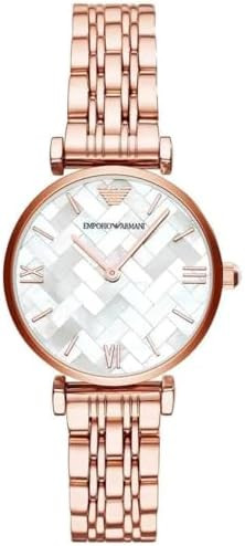 Emporio Armani Womens Analogue Quartz Watch Rose Gold, 32mm