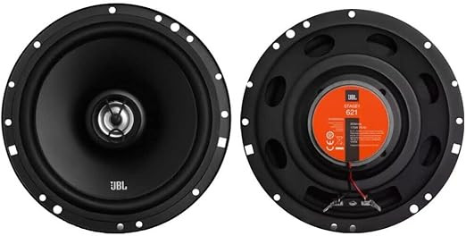 JBL SOUND 2 Speakers Compatible with JBL STAGE1 621 Coaxial 2-Way 6.5 165mm 35 Watts rms 175 Watts Maximpedance 4 Ohm 90 db Car Pair