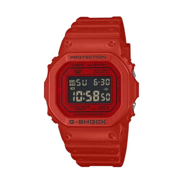 G-SHOCK Iconic Red Casual Digital Men Watch DW-5600RRB-4DR