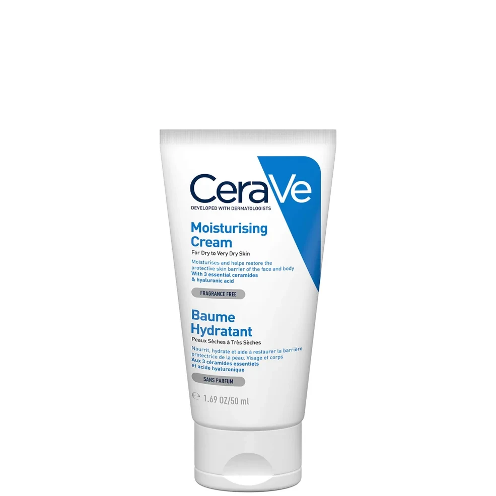 CeraVe Moisturising Cream Tube with Ceramides for Dry to Very Dry Skin 50ml
