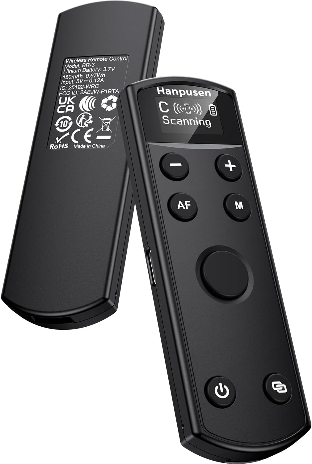 for Canon Camera Remote Control, Hanpusen Rechargeable Wireless Shutter Release with OLED
