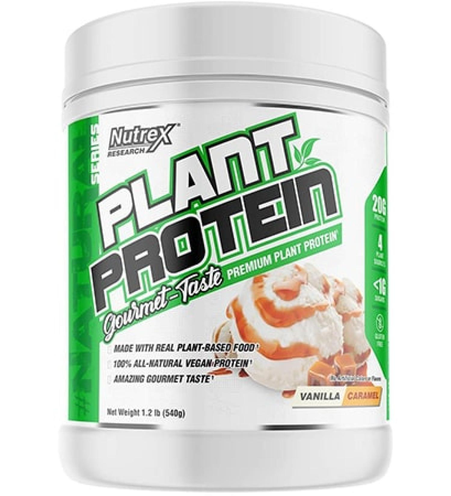 Nutrex Natural Series Plant Protein Vanilla Caramel 1.2 lb