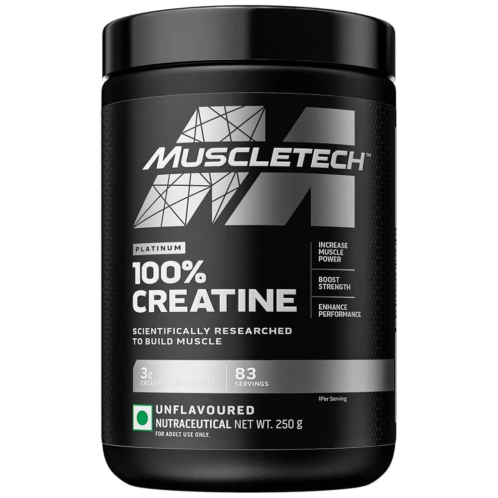 MuscleTech Platinum Creatine Powder 60 Servings Pure Micronized Creatine