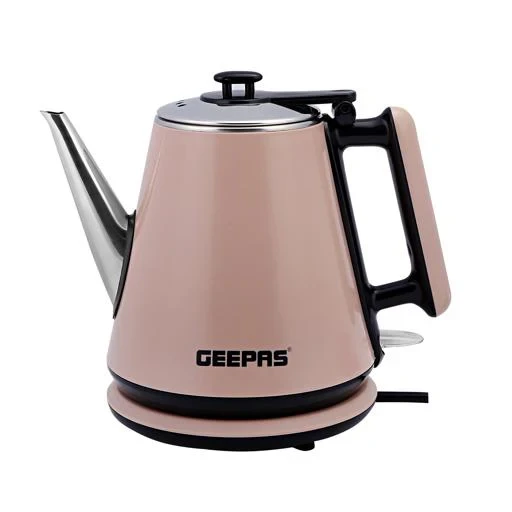 Geepas Double Layer Electric Kettle 1.2L GK38012 1360W Fast Boiling Stainless Steel Inner Automatic Shut-Off Boil Dry Protection Cordless 360° Design Durable