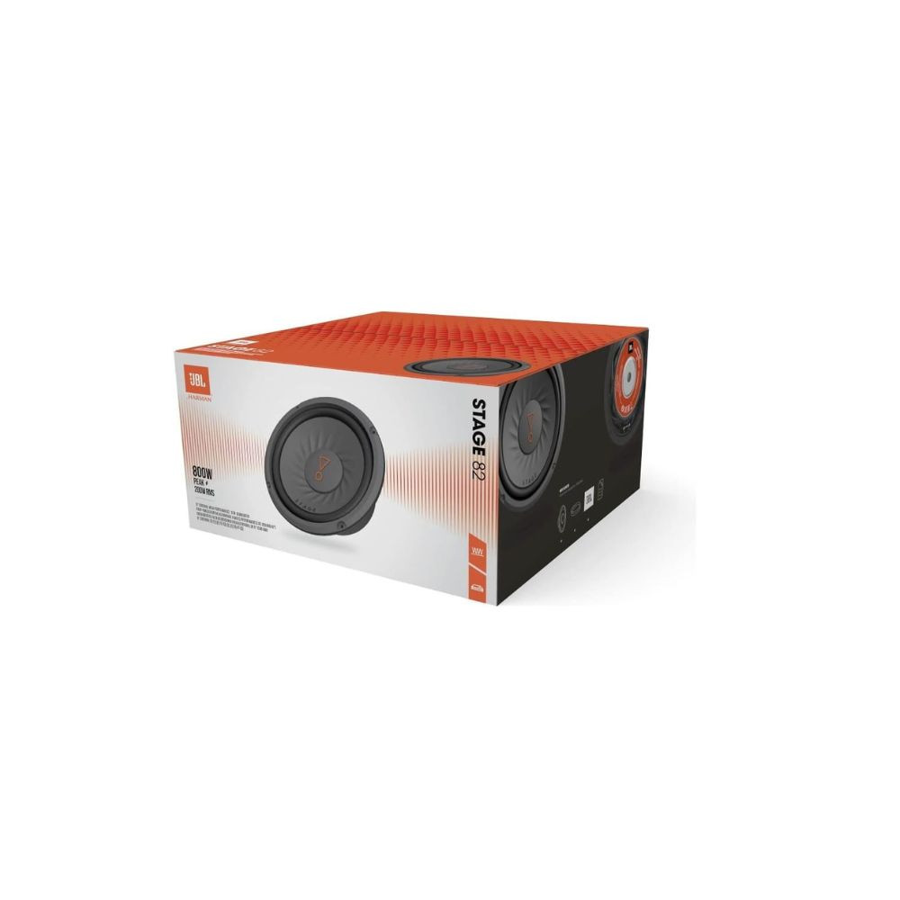 JBL Stage 82 20 cm/200 mm (8 Inch) Car HiFi Subwoofer Chassis/Woofer/Speaker Black 800 Watt Maximum Power