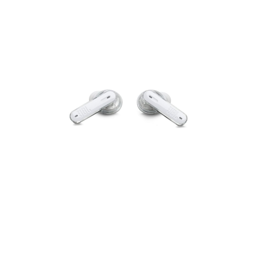 Tune Beam True Wireless Noise Cancelling Earbuds, Pure Bass Sound, Bluetooth 5.3, Smart Ambient, 4-Mics Technology, VoiceAware, 48H Battery, Water And Dust Resistant White