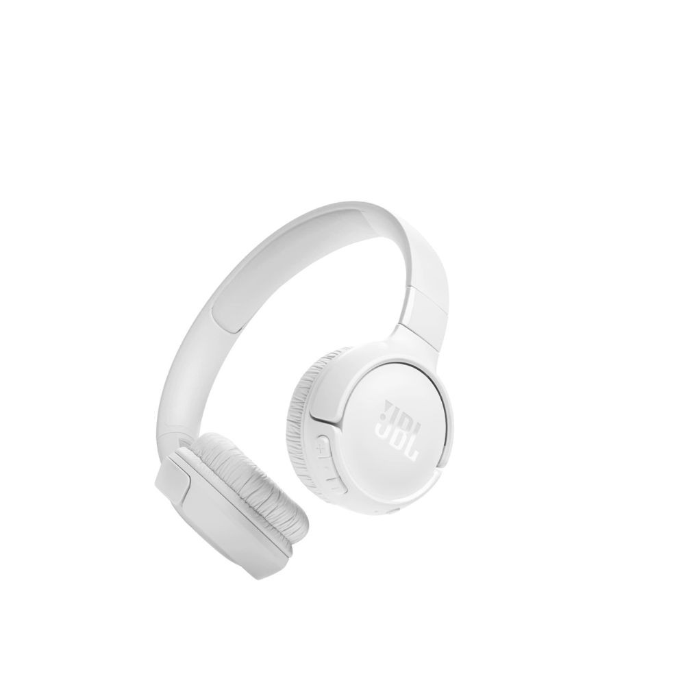 Tune 520Bt Wireless On Ear Headphones Pure Bass Sound 57H Battery Hands Free Call Plus Voice Aware Multi Point Connection Lightweight And Foldable White