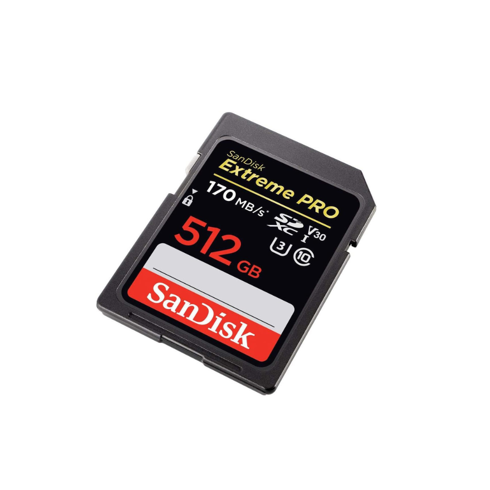 Sandisk Extreme Pro SDXC Memory Card 512GB Black