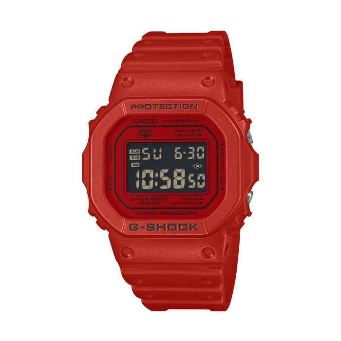 G-SHOCK Iconic Red Casual Digital Men Watch DW-5600RRB-4DR