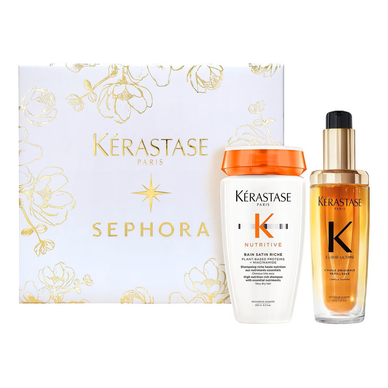 SEPHORA Elixir Ultime Oil & Nutritive Shampoo Duo Festive Box