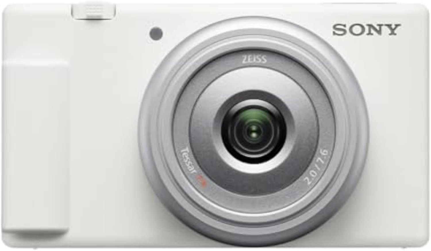 Sony ZV-1F Vlog Camera for Content Creators and Vloggers With Selfie-Friendly Vari-Angle LCD Screen And A Directional 3-capsule Mic, White