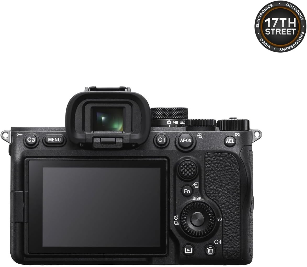 Sony a7 IV Full-Frame Mirrorless Camera - Fast Hybrid Digital Camera w/Batteries & Dual Charger Kit, Corel Software Kit, Godox Flash, 64GB SDXC Memory Card & Large DSLR Bag - Essential Bundle