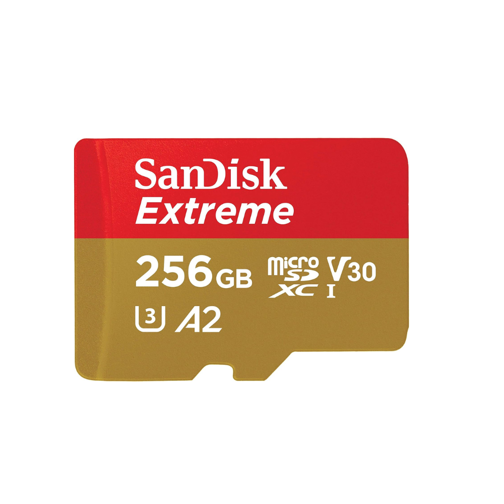 SanDisk 256GB Extreme For Mobile Gaming MicroSD UHS-I Card - C10, U3, V30, 4K, A2, Micro SD - SDSQXA1-256G-GN6GN