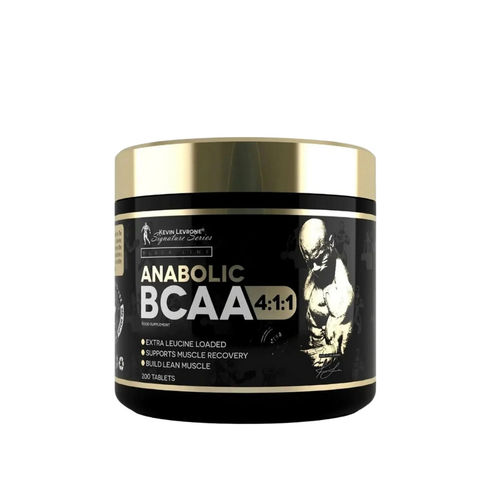 Kevin Levrone Anabolic BCAA 200 Tablets for Muscle Recovery Strength Endurance and Amino Support